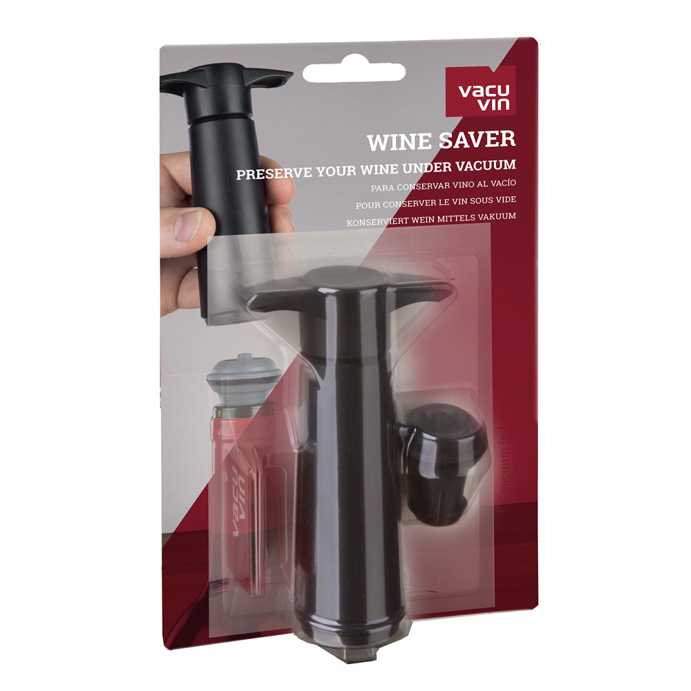 Pompe noire et 1 bouchon à vin Vacuvin - Mathon - 2