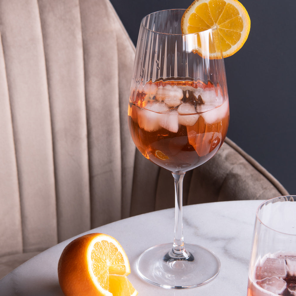 Boîte de 6 verres à pied Waterfall 55 cl Table passion - Mathon - 2