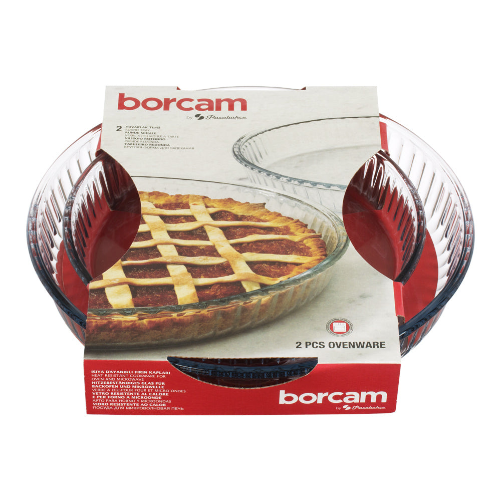 Lot de 2 plats à tartes 26+32 cm Pasabahce - Mathon - 3