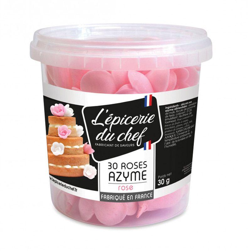 30 roses rose en papier azyme Scrapcooking - Mathon