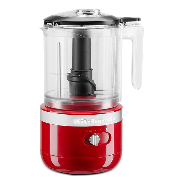 Hachoir électrique sans fil 2 vitesses 1,18 L rouge empire 5KFCB519EER Kitchenaid - Mathon - 4