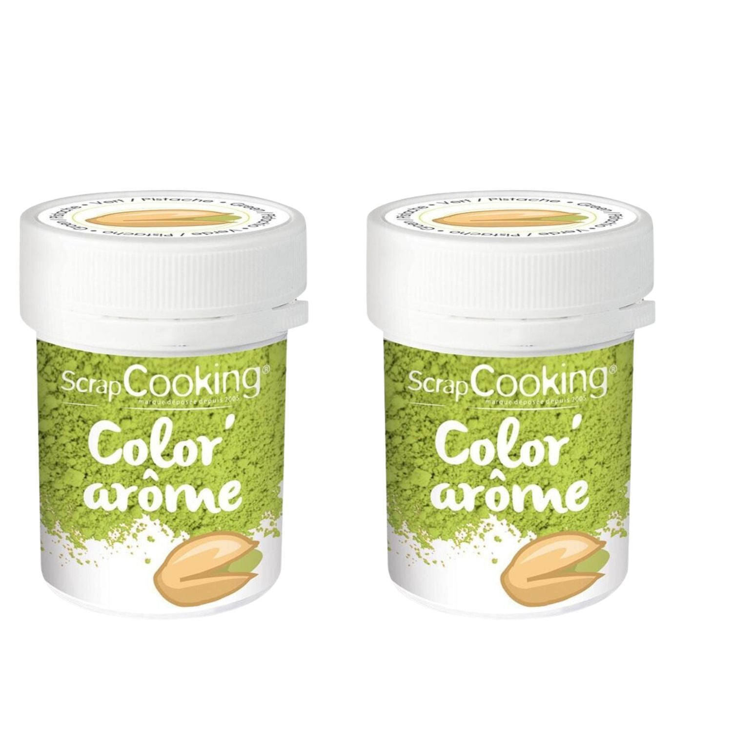 Colorant alimentaire vert arôme pistache 20 g Scrapcooking - Mathon