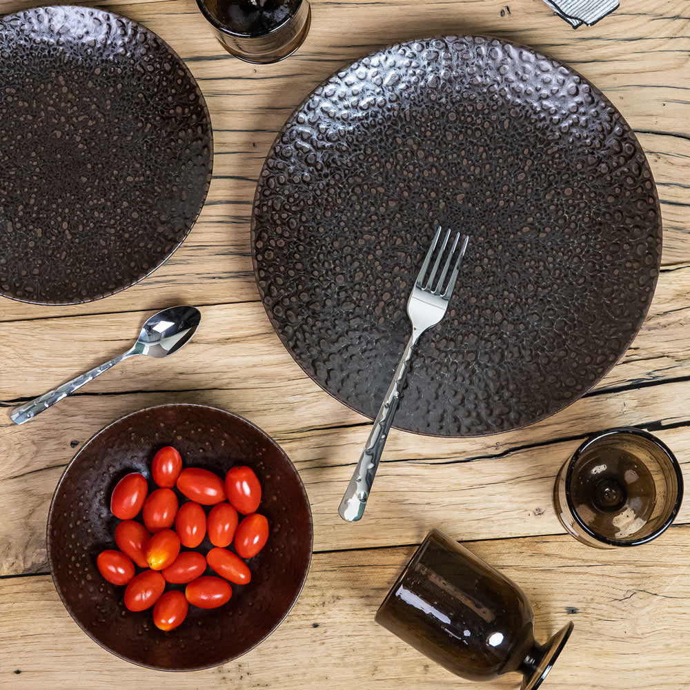 Assiette de présentation Basalte 32 cm Table passion - Mathon - 2