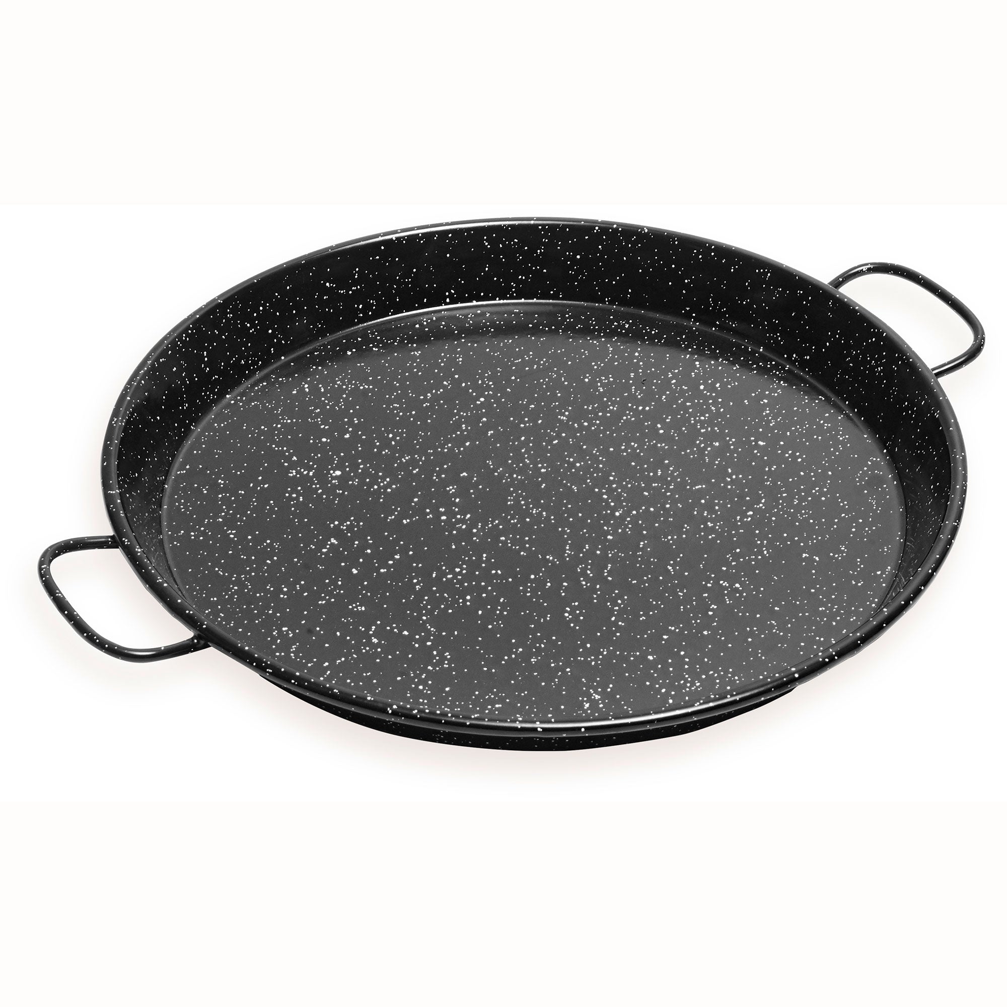 Poêle à Paella Valencienne Émaillée 65cm, Acier Émaillé Antiadhésif, 22 Portions  Noir PAN65 - Mathon - 2