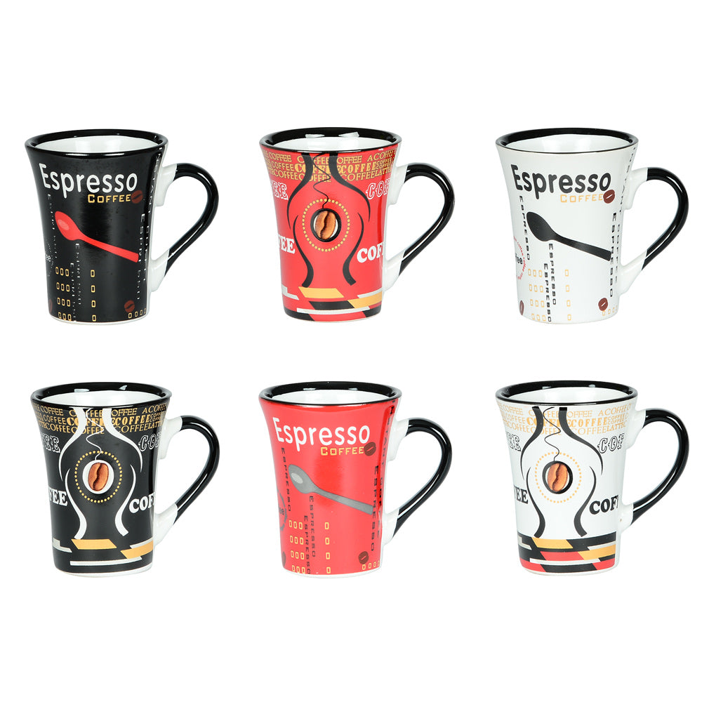 Tasse à expresso Color 15 cl décors assortis (lot de 6) Table passion - Mathon - 1
