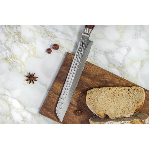 Couteau Fukito Rosewood Damas modèle pain 21cm Fukito - Mathon - 3