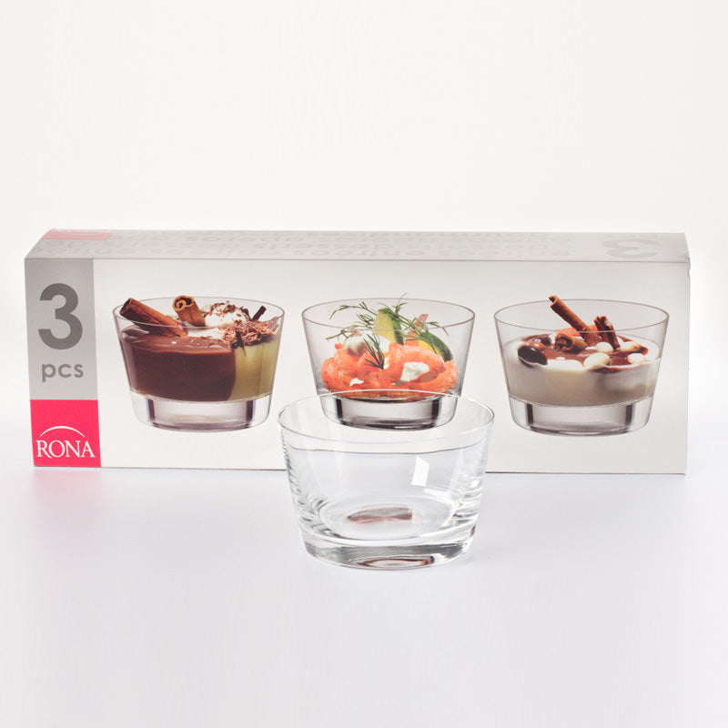 Boîte de 3 verrines Coniques 27 cl Rona - Mathon - 3