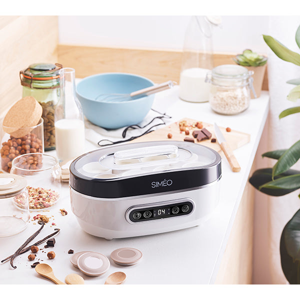 Yaourtière automatique 4 programmes 20 W blanc et noir Simeo - Mathon - 2