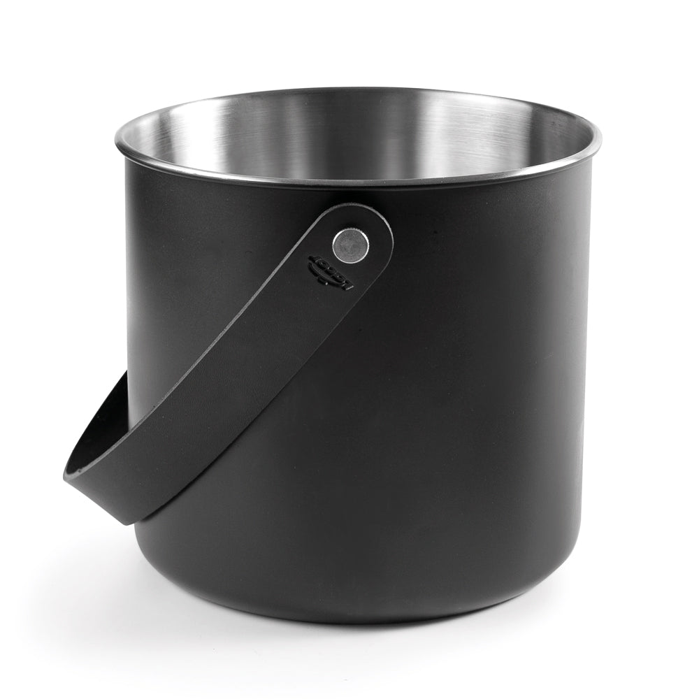 Seau à glace Moon 18 cm noir Lacor - Mathon