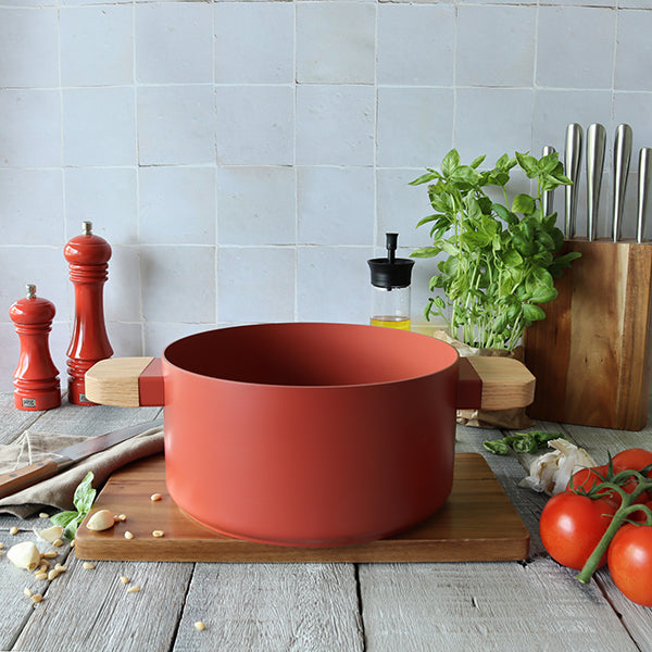 Faitout Ector induction aluminium revêtu 24 cm rouge Ogo - Mathon - 5