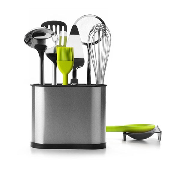 Porte-ustensiles rectangulaire 3 compartiments inox Ibili - Mathon - 1