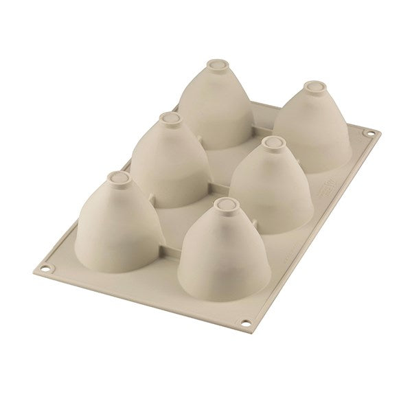 Moule silicone 3D 6 mini gâteaux fraise Silikomart - Mathon - 3