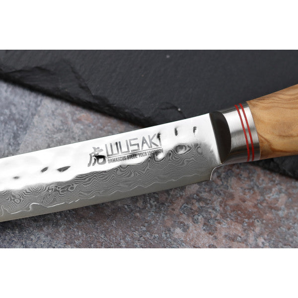 Couteau trancheur damas 10Cr Wusaki 20cm Wusaki - Mathon - 2