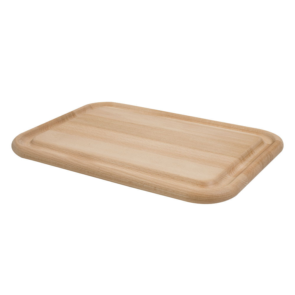 Planche rectangle avec rigole 37x25 cm en hêtre T&G Woodware - Mathon - 1