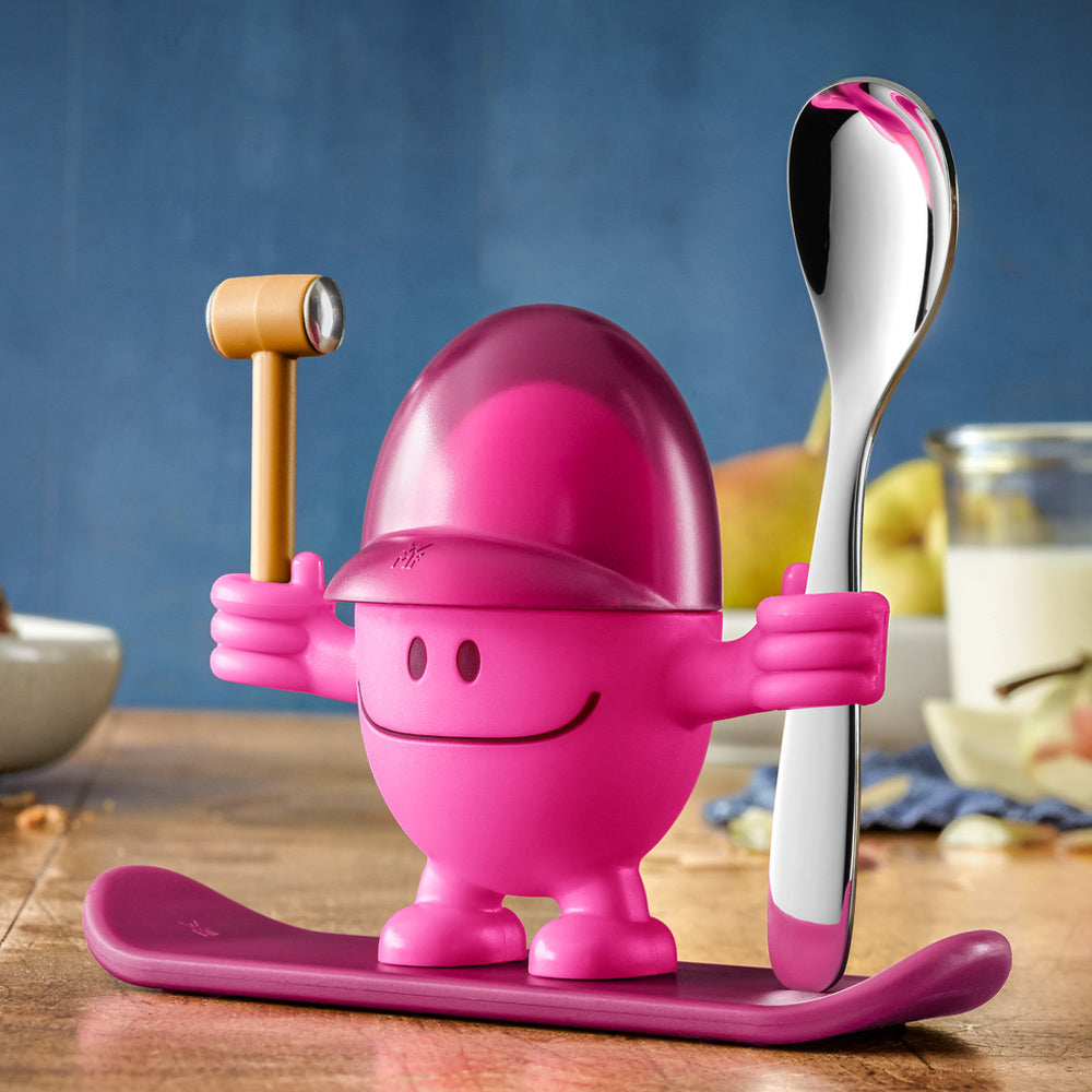 Coquetier Mc Egg avec cuillère rose WMF - Mathon - 3