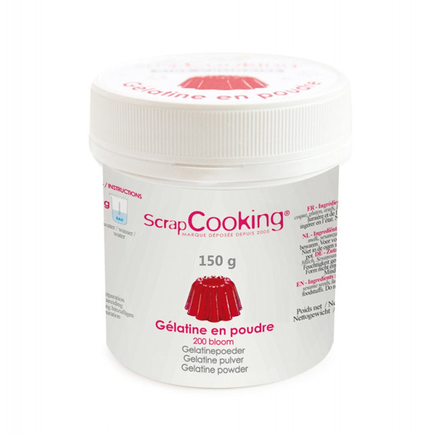 Gélatine en poudre 150 g Scrapcooking - Mathon