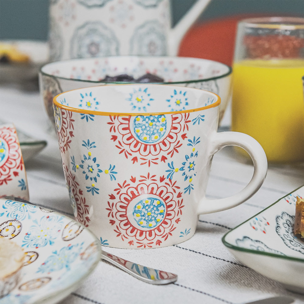 Coffret de 4 tasses Bohème 30 cl Table passion - Mathon - 3