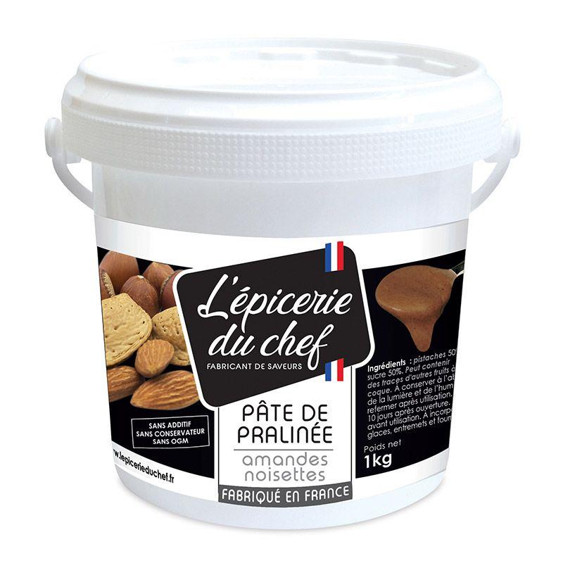 Pâte de praliné amandes noisettes 1 kg Scrapcooking - Mathon