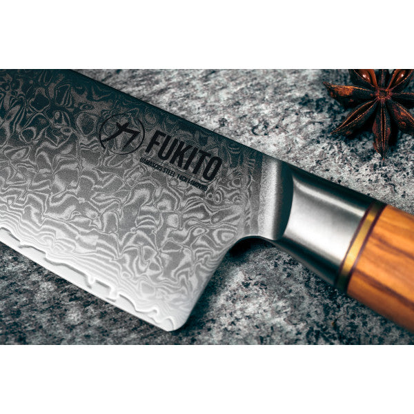 Couteau Fukito Olive Damas modèle Chef 21cm Fukito - Mathon - 3