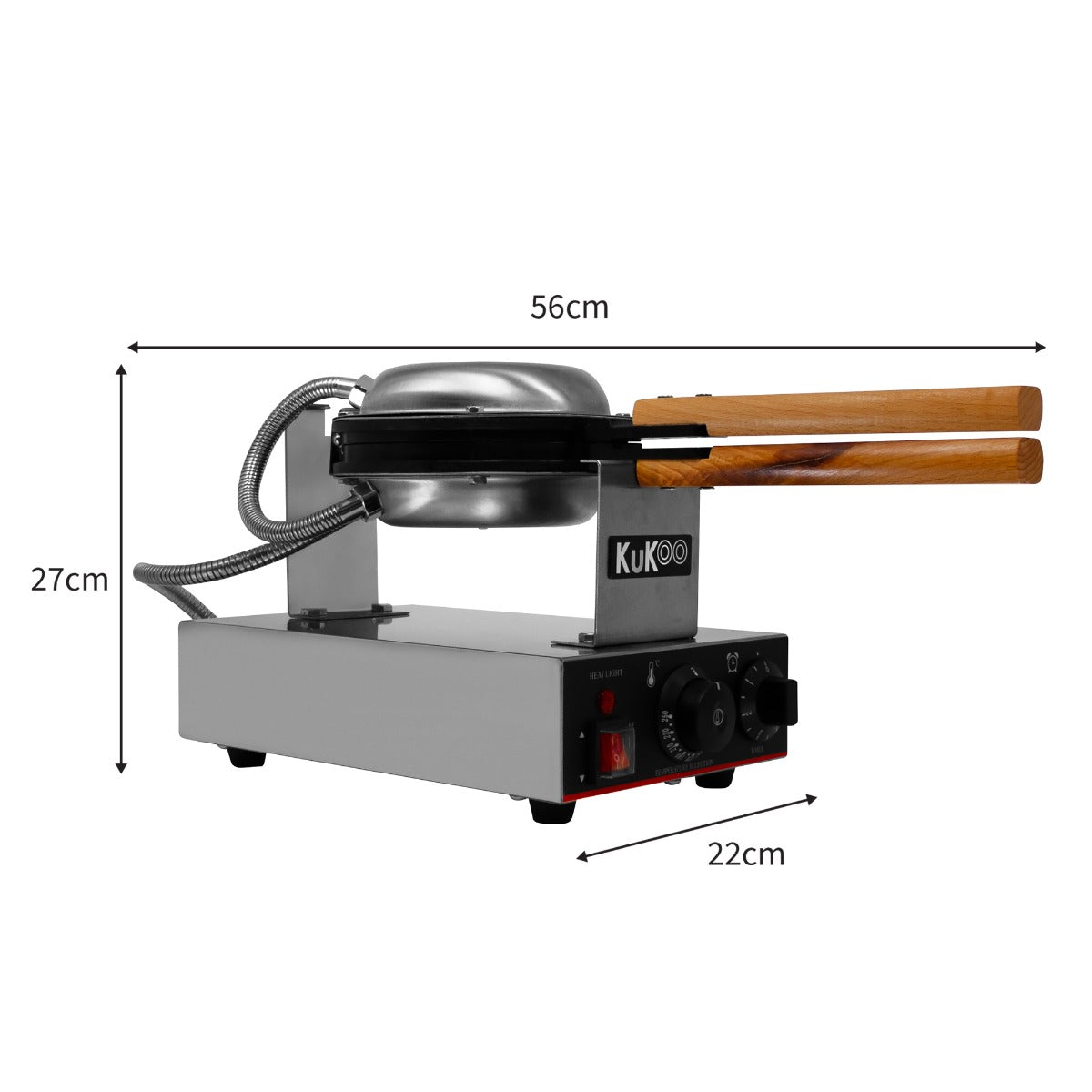 Gaufrier Rond Commercial Kukoo - Mathon - 5