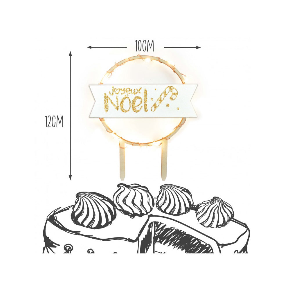 Décoration LED et bois Joyeux Noël Scrapcooking - Mathon - 3
