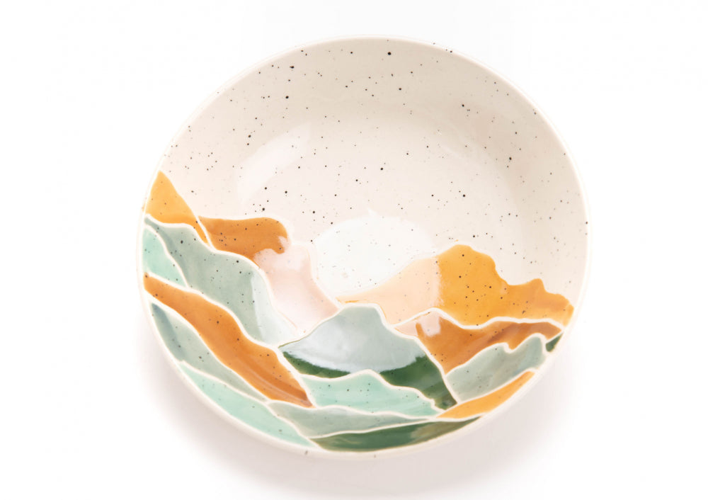 Assiette creuse Sommets 19 cm (lot de 6) Amadeus - Mathon