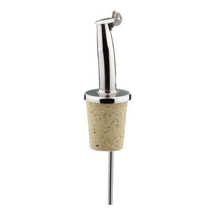 Bouchon verseur à clapet en inox et liège Chevalier diffusion - Mathon