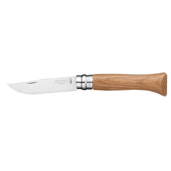 Couteau pliant N°06 Inox 7 cm manche en Chêne Opinel - Mathon - 1