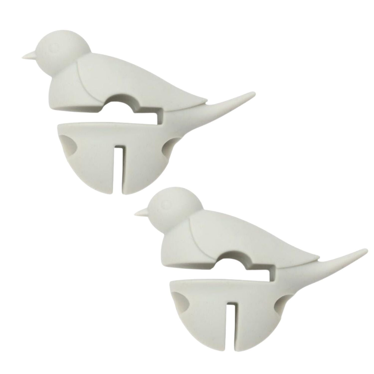 2 repose cuillère petit oiseau blanc 3 en 1 Chevalier diffusion - Mathon