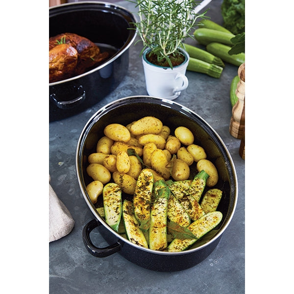 Cocotte roaster 38 cm acier émaillé Baumalu - Mathon - 3