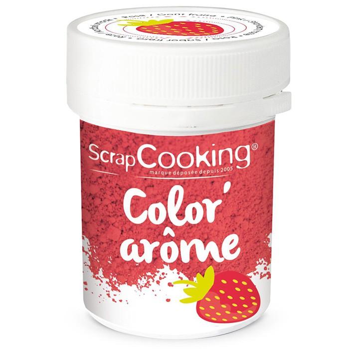 Colorant alimentaire rose - arôme fraise 10 g Scrapcooking - Mathon