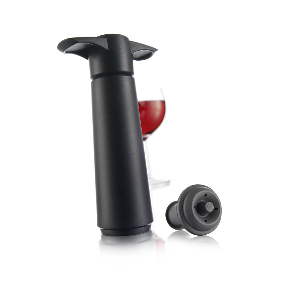 Pompe noire et 1 bouchon à vin Vacuvin - Mathon - 1