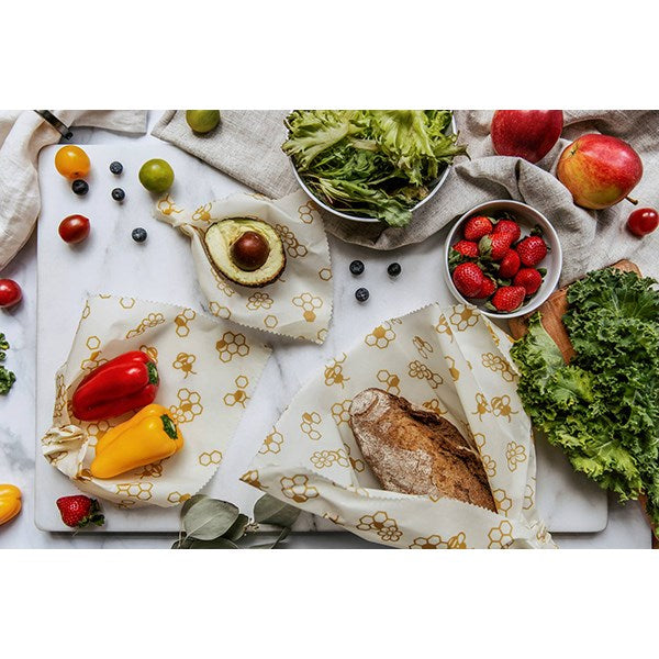 Set de 3 emballages à la cire d