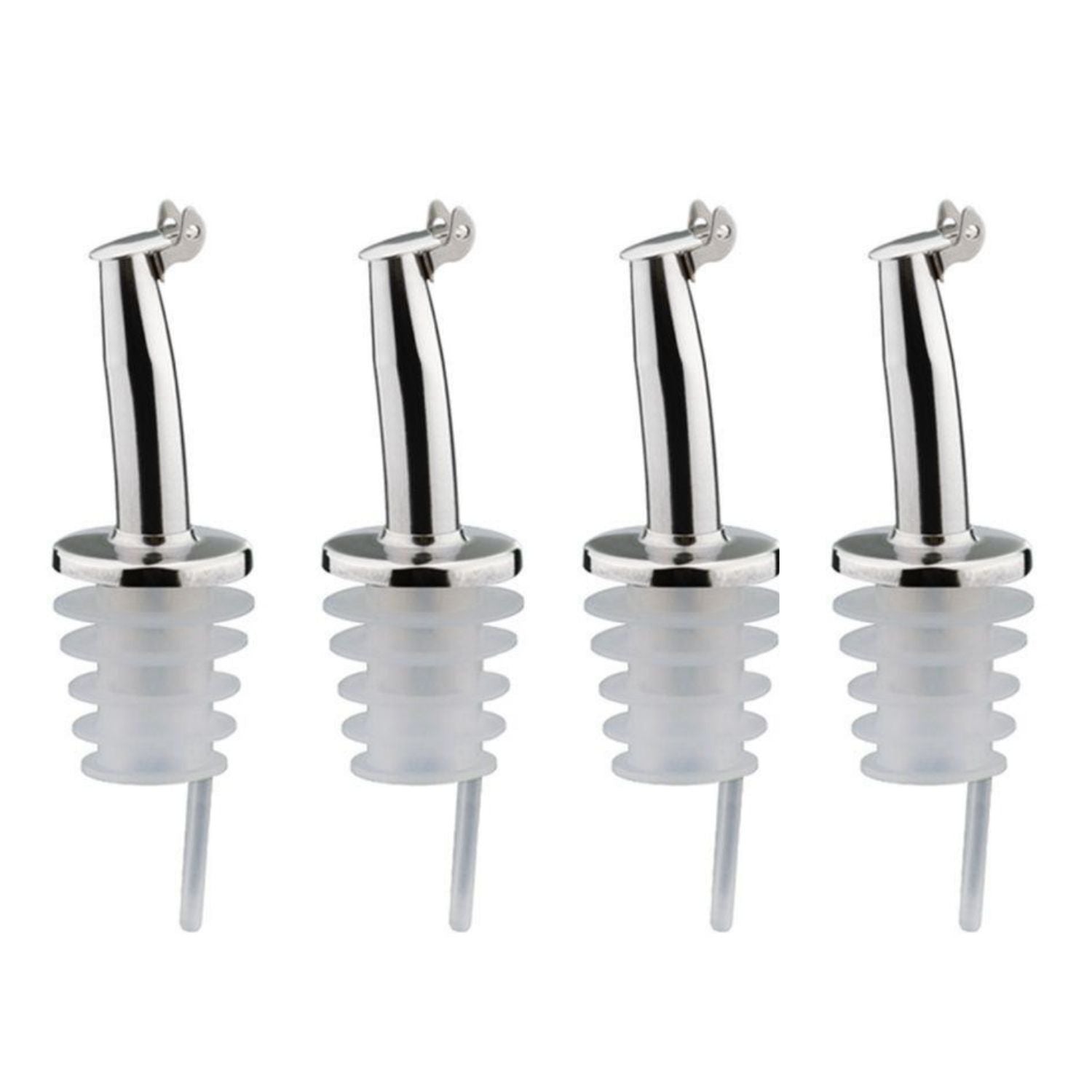 4 bouchons verseurs à clapet en inox et silicone Chevalier diffusion - Mathon