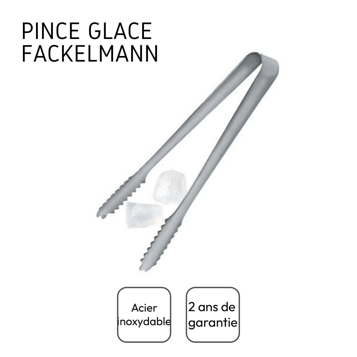 Pince à glace inox 18 cm Bar Concept Fackelmann - Mathon - 4