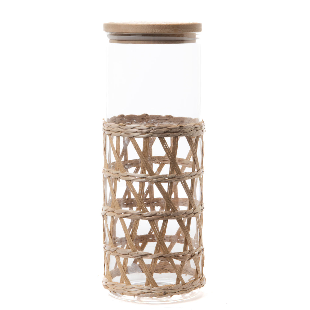 Bonbonnière Rafia 28 cm Salma Amadeus - Mathon - 1