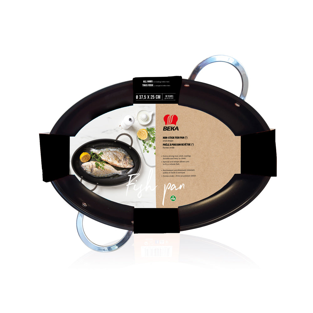 Poêle à poisson ovale 37,5 x 25 cm Beka - Mathon - 2