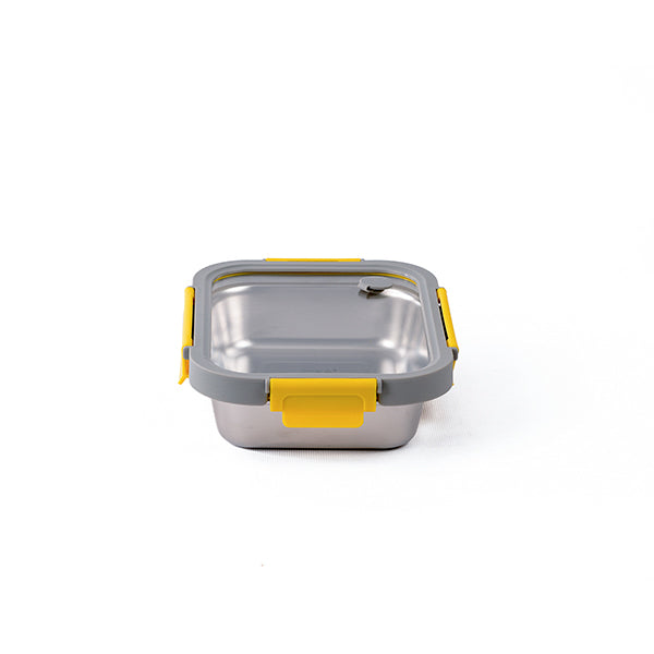 Boîte de conservation en inox rectangulaire 820 ml compatible micro-ondes Pika - Mathon - 2