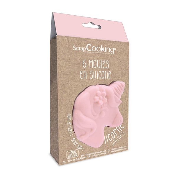 6 moules en silicone Licorne Scrapcooking - Mathon - 3