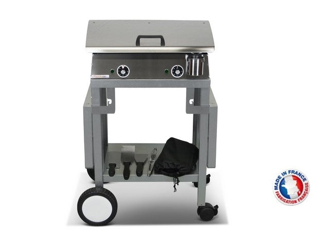 Pack plancha électrique  Lux 600 Inox - Chariot Monceau Planchaelec - Mathon - 3
