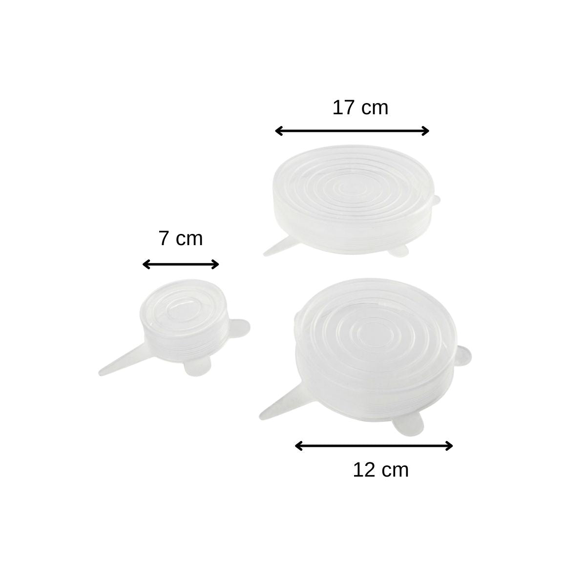 Lot de 3 couvercles de conservation en silicone étirable Fackelmann - Mathon - 3