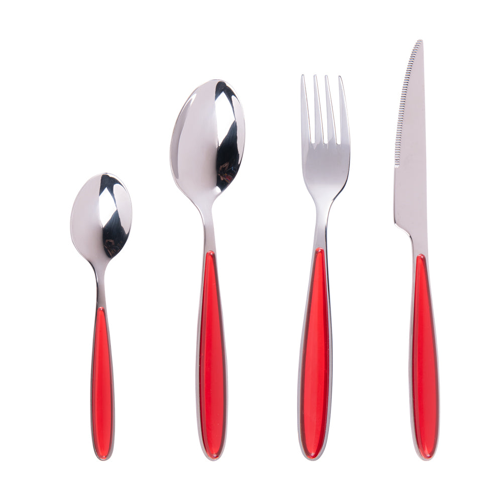 Ménagère 24 pièces Paul rouge Trend