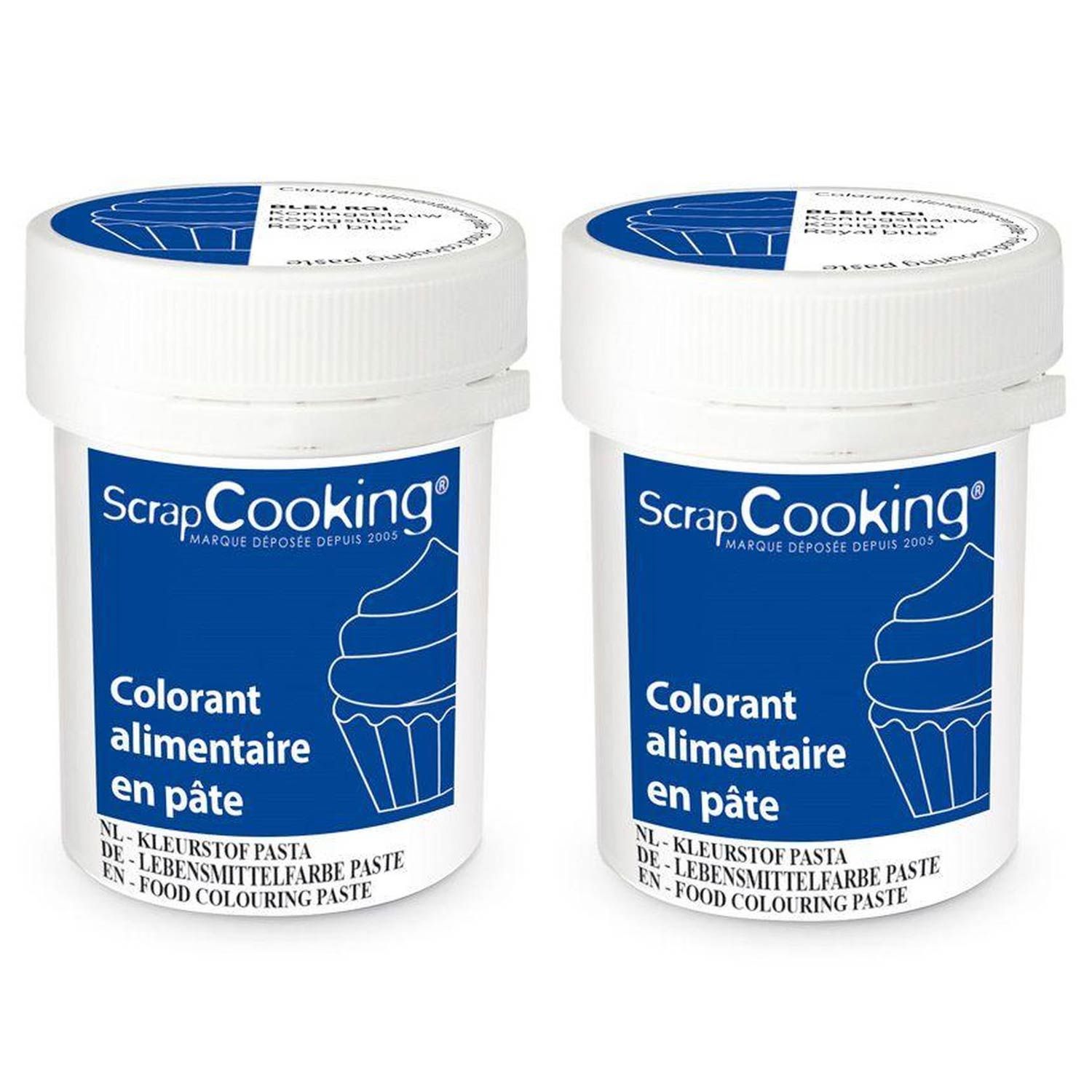 Colorant alimentaire en pâte 40 g - bleu roi Scrapcooking - Mathon