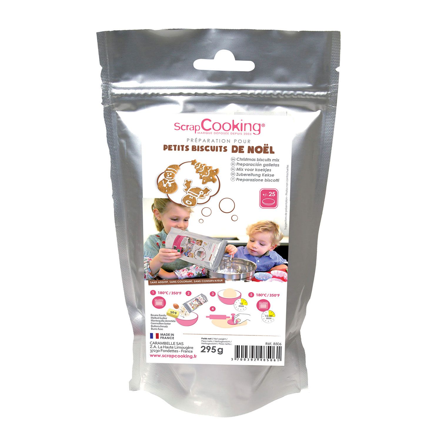 Préparation pour biscuits de Noël bio 290 g Scrapcooking - Mathon