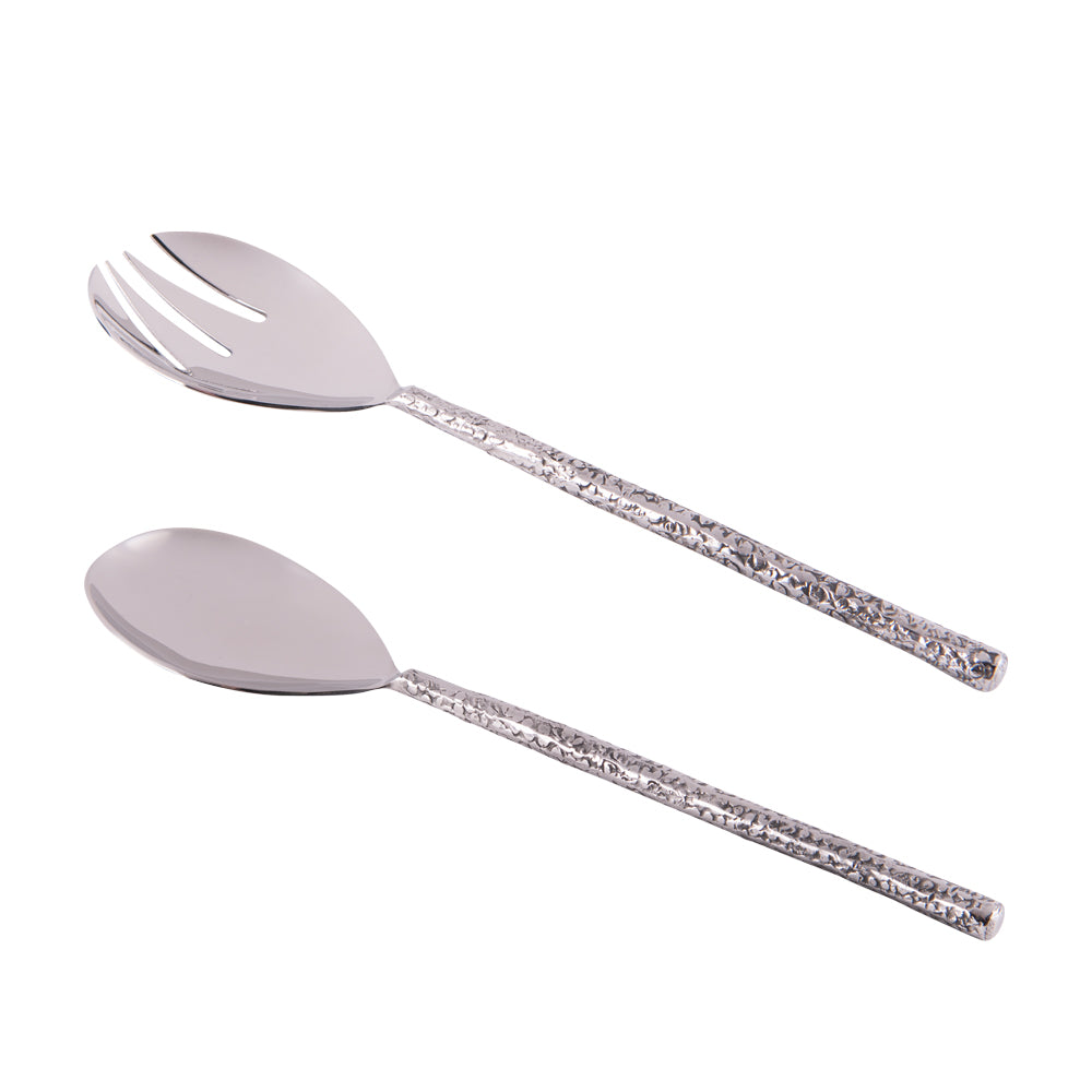 Couvert à salade Batys argenté Table passion - Mathon