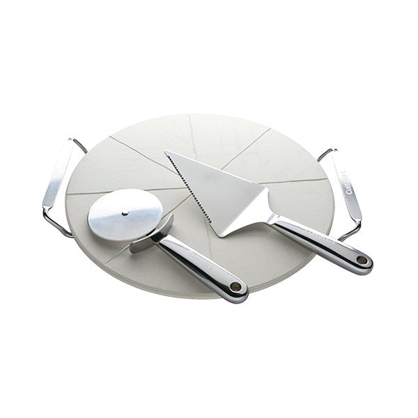 Set à pizza avec pierre de cuisson, roulette et pelle Cuisinart - Mathon