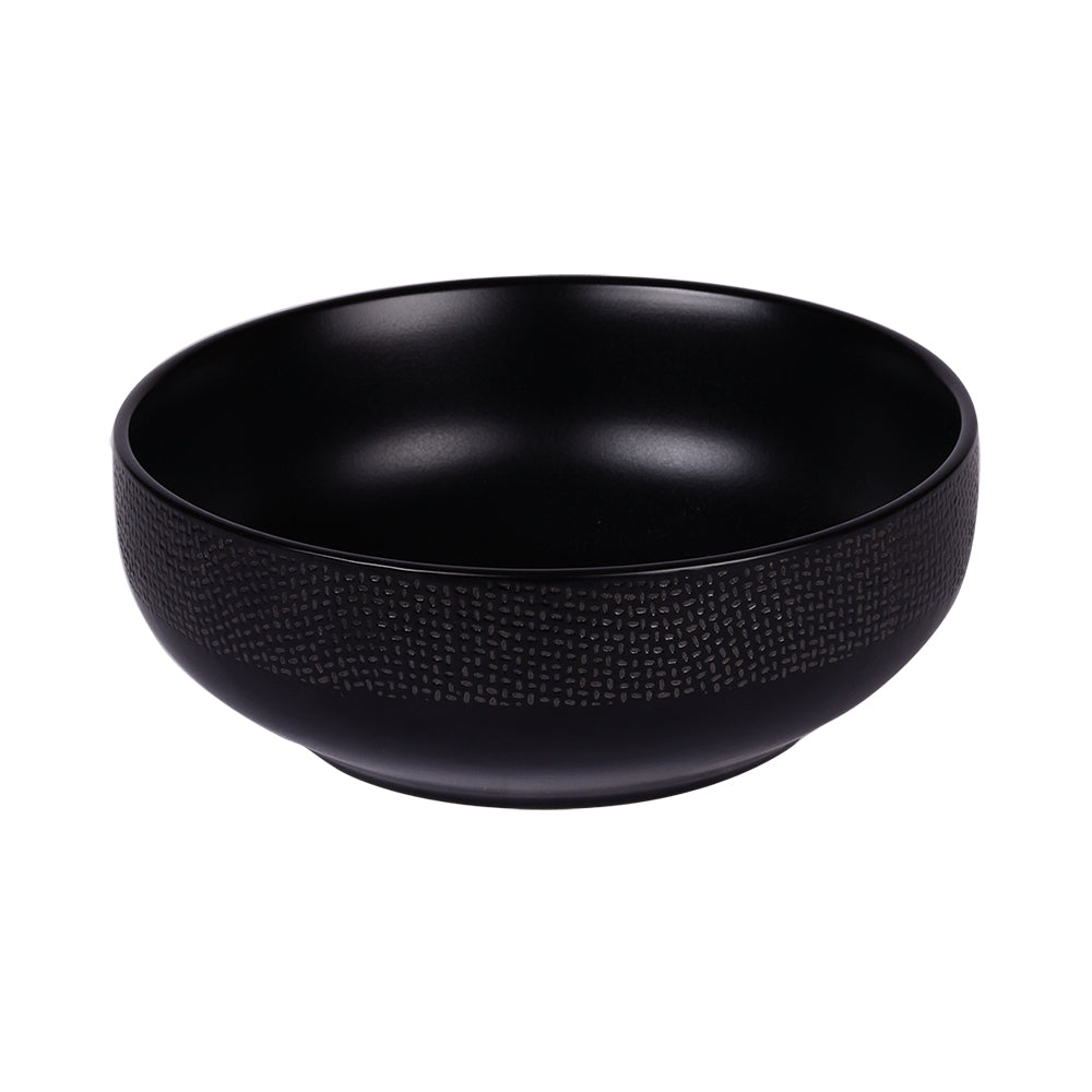 Saladier Vésuvio noir 16,5 cm Table passion - Mathon - 1