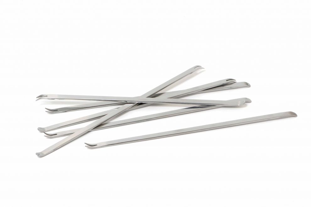 12 curettes à crustacés en inox poli Chevalier diffusion - Mathon