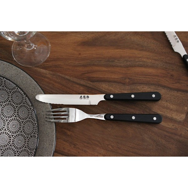 Set Wusaki Japan 4 couverts bout rond acier inox - Boîte noire Wusaki - Mathon - 5