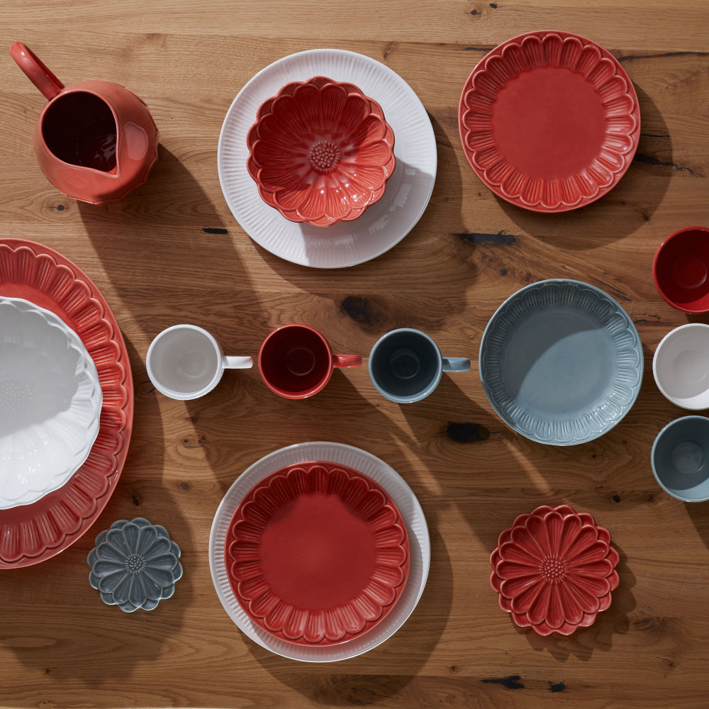 Assiette creuse pétale gris (lot de 2) Amadeus - Mathon - 3